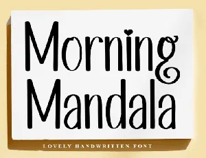 Morning Mandala font