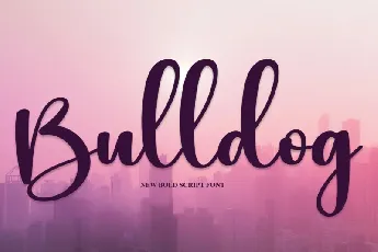 Bulldog Script font