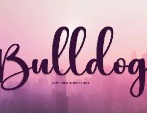 Bulldog Script font