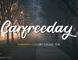 Carfreeday font