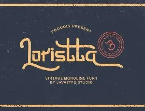 Loristta Script font