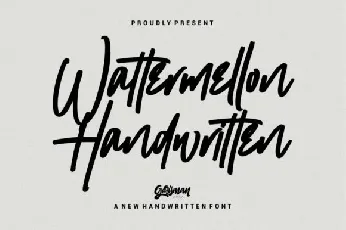 Wattermellon Signature font