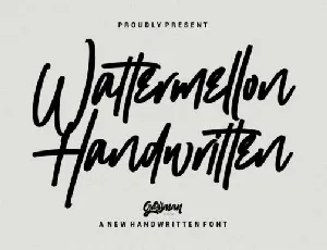 Wattermellon Signature font