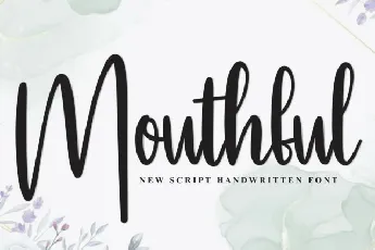 Mouthful Script font