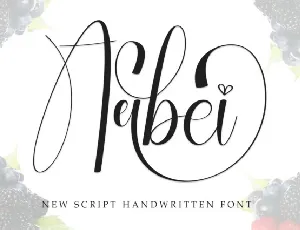 Arbei Script font