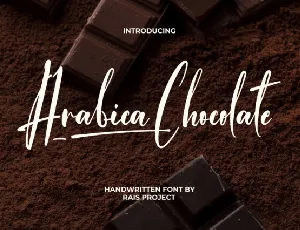 Arabica Chocolate font