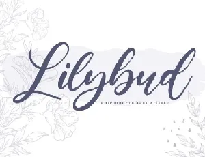 Lilybud Handwritten font