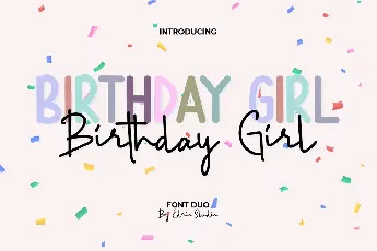 Birthday Girl Demo font