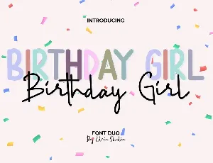 Birthday Girl Demo font