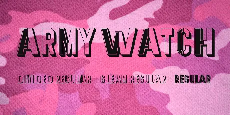 Army Watch font