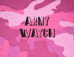 Army Watch font
