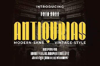 ANTIQURIAS font