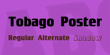 Tobago Poster font