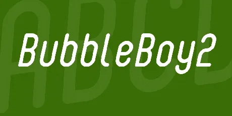 BubbleBoy2 font