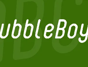 BubbleBoy2 font