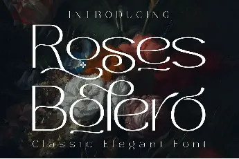 Roses Bolero Elegant font