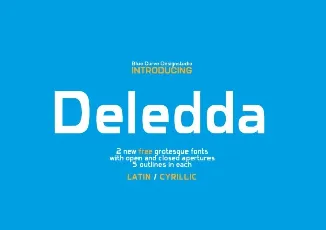 Deledda Family font