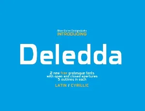 Deledda Family font
