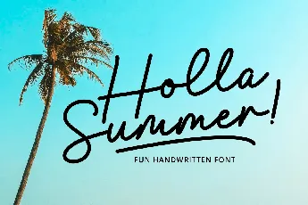 Holla Summer font