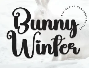 Bunny Winter Script font