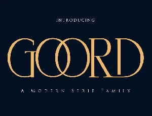 Goord Modern Serif font