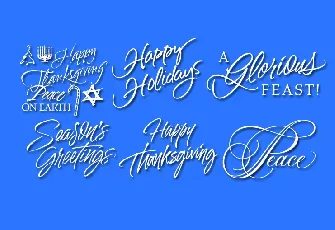 Holiday Free font