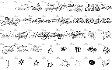 Holiday Free font