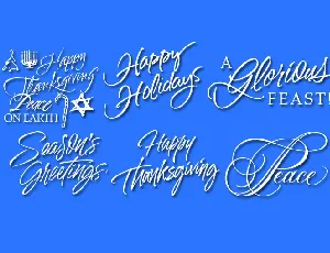 Holiday Free font