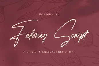 Faloney Script font