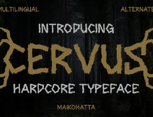 Cervus Display font