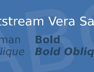 Bitstream Vera Sans font