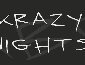 Krazy Nights font