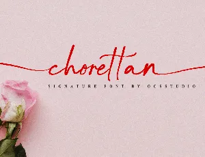 Chorettan font