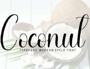 Coconut Script font