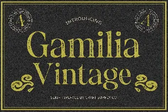 Gamilia Vintage font