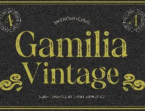 Gamilia Vintage font