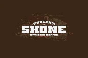 Shone font