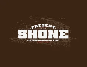 Shone font