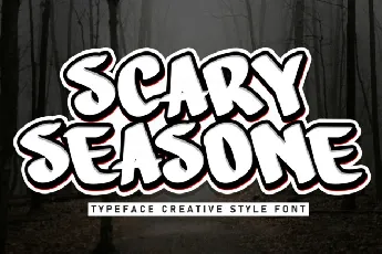 Scary Seasone Brush font