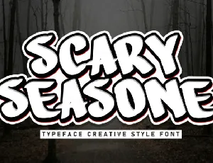 Scary Seasone Brush font