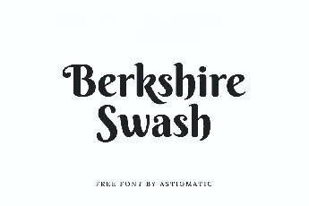 Berkshire Swash Free font