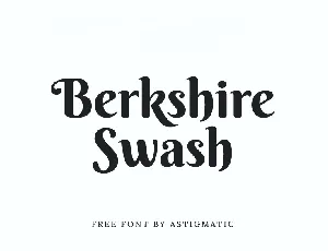 Berkshire Swash Free font