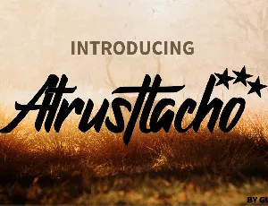 Atrusttacho font