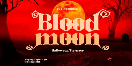 Blood Moon font