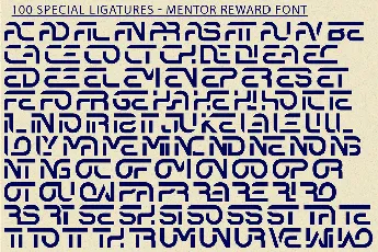 Mentor Reward Demo font