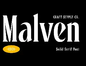 Malven font