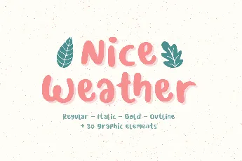 Nice Weather font