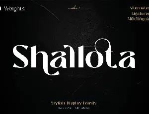 Shallota font