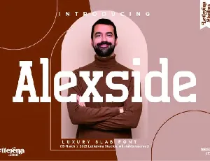 Alexside Slab font