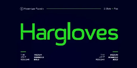 Hargloves Sans font